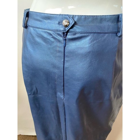 Eric Ryan Sport Womens Pencil Skirt Blue Maxi Back Slit Polyester Vintage 10 - Picture 6 of 11